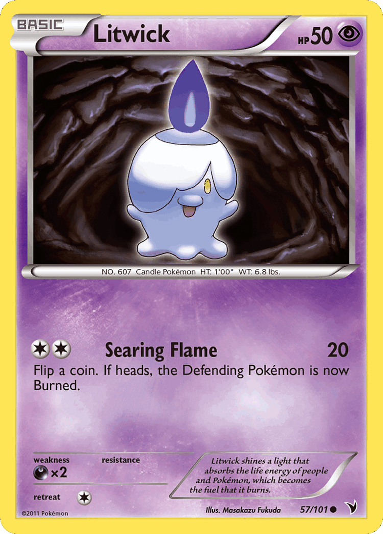 Litwick #57 from Noble Victories - Common - Illustrated by Masakazu Fukuda