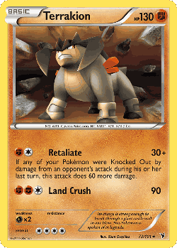 Terrakion 73, Noble Victories