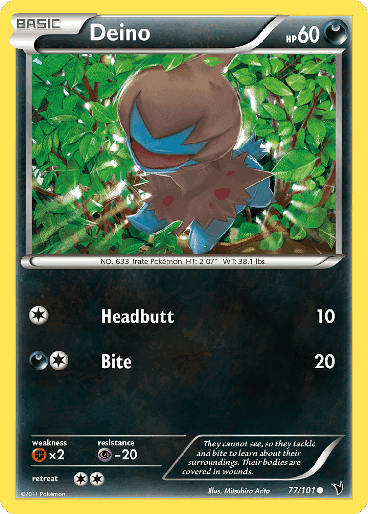 Deino #77 from Noble Victories - Common - Illustrated by Mitsuhiro Arita