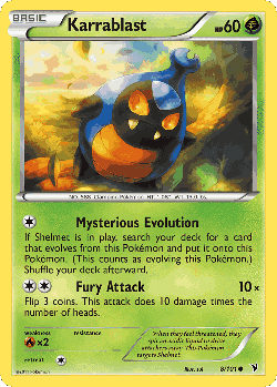 Karrablast Pokémon TCG card art