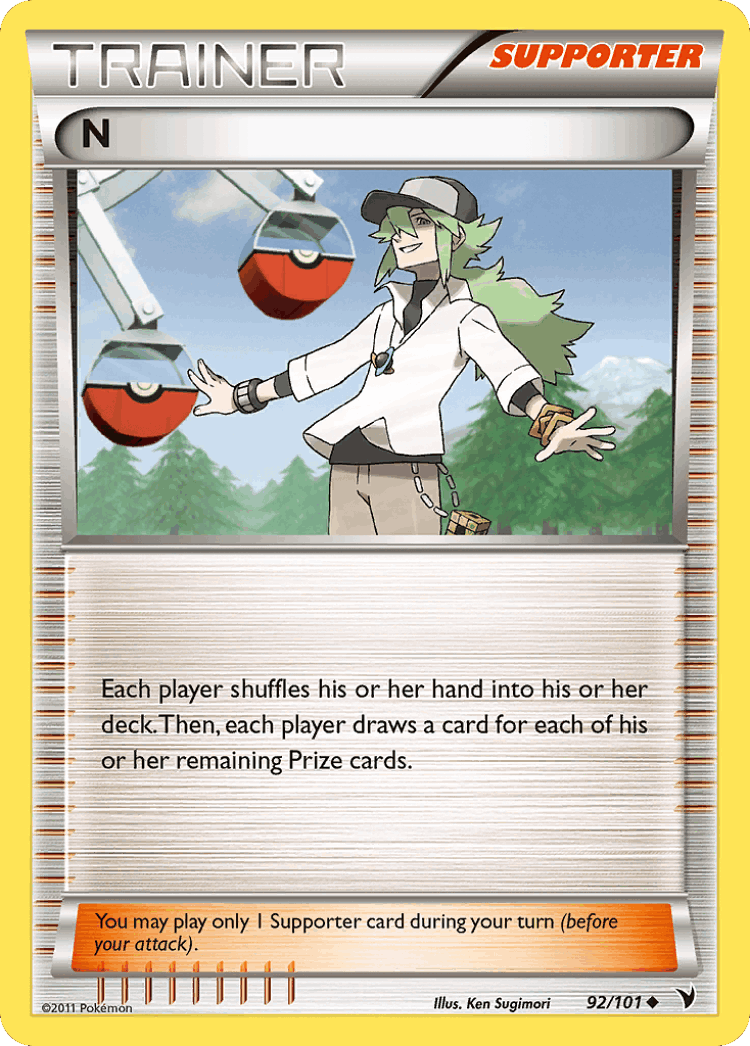 N #92 from Noble Victories - Uncommon - Illustrated by Ken Sugimori