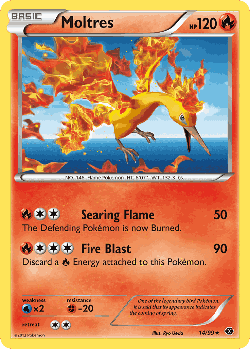 Moltres Pokémon TCG card art