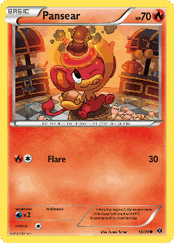 Pansear Pokémon TCG card art