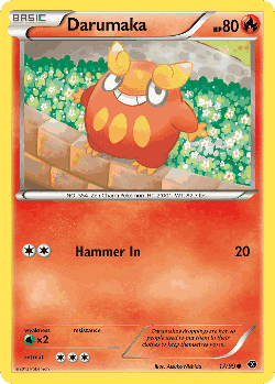 Darumaka Pokémon TCG card art