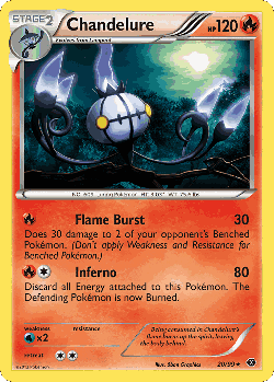 Chandelure Pokémon TCG card art