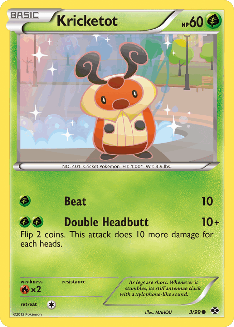Kricketot #3 from Next Destinies - Common - Illustrated by MAHOU