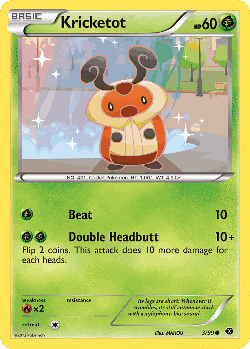 Kricketot Pokémon TCG card art