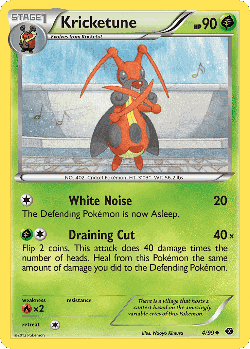 Kricketune Pokémon TCG card art