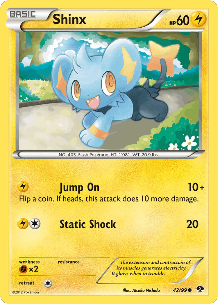 Shinx #42 from Next Destinies - Common - Illustrated by Atsuko Nishida