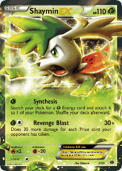 Shaymin-EX Pokémon TCG card art