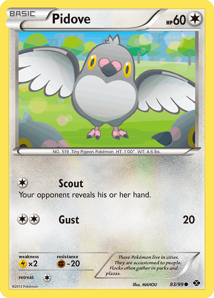 Pidove #83 from Next Destinies - Common - Illustrated by MAHOU