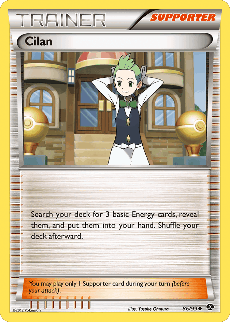 Cilan #86 from Next Destinies - Uncommon - Illustrated by Yusuke Ohmura