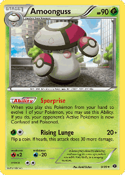Amoonguss Pokémon TCG card art