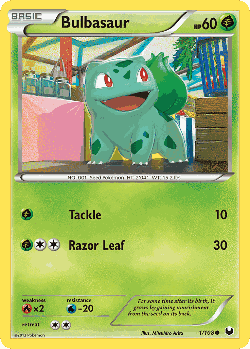 Bulbasaur Pokémon TCG card art