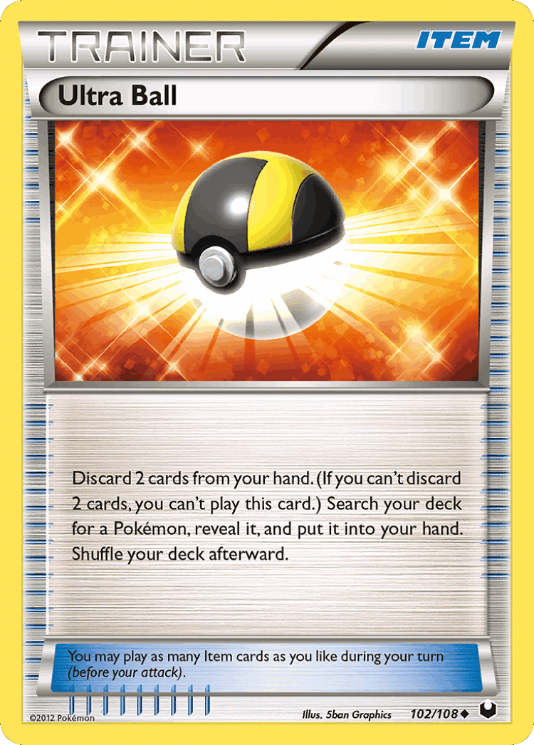 Ultra Ball #102 from Dark Explorers - Uncommon - Illustrated by 5ban Graphics