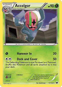 Accelgor Pokémon TCG card art