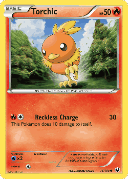 Torchic Pokémon TCG card art