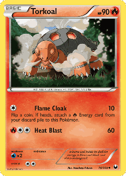Torkoal Pokémon TCG card art