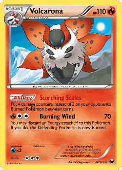 Volcarona Pokémon TCG card art