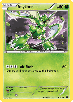 Scyther Pokémon TCG card art
