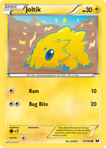 Joltik #41 from Dark Explorers - Common - Illustrated by MAHOU