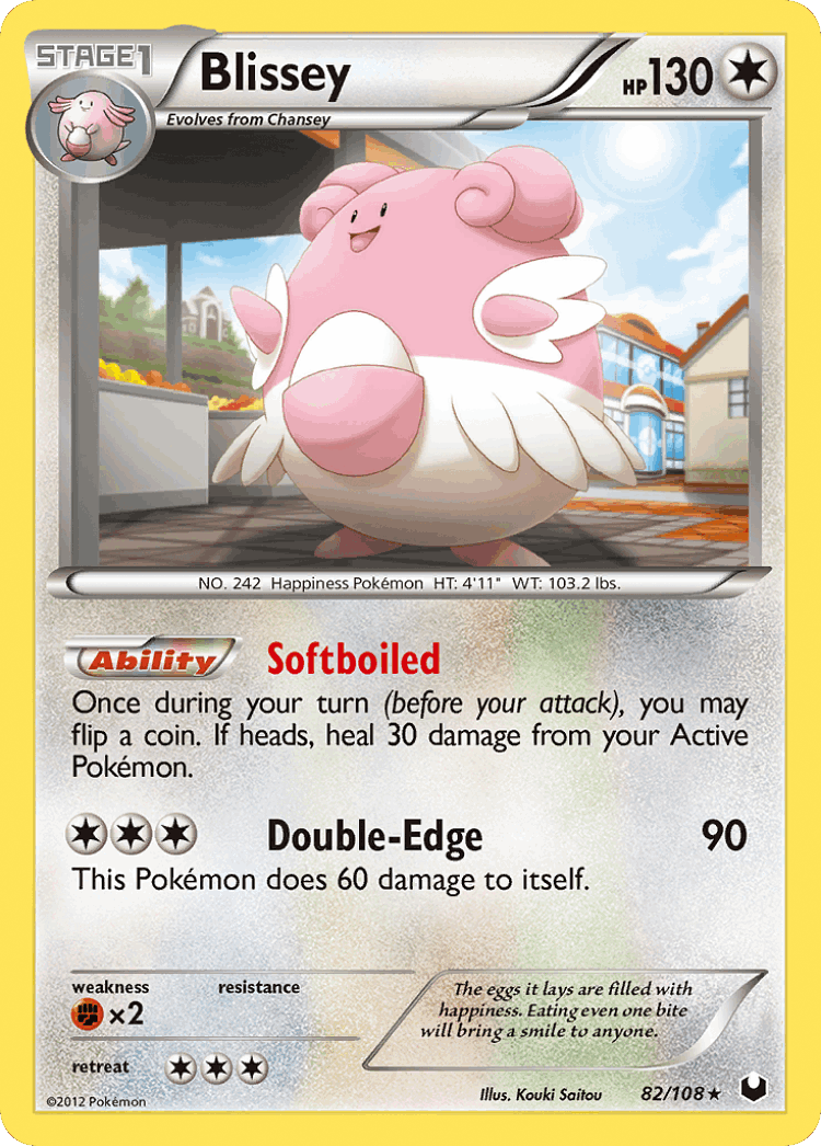 Blissey #82 from Dark Explorers - Rare Holo - Illustrated by Kouki Saitou
