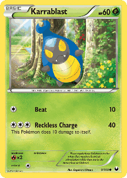 Karrablast Pokémon TCG card art