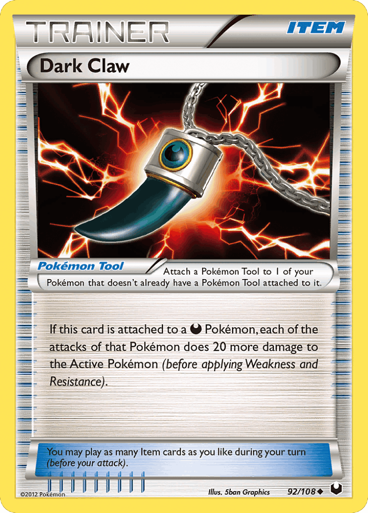 Dark Claw #92 from Dark Explorers - Uncommon - Illustrated by 5ban Graphics