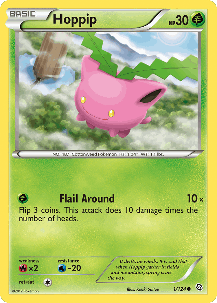 Hoppip #1 from Dragons Exalted - Common - Illustrated by Kouki Saitou