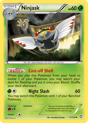 Ninjask Pokémon TCG card art