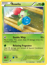 Roselia Pokémon TCG card art