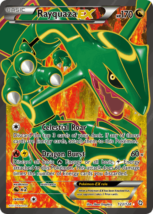 Rayquaza-EX 123, Dragons Exalted