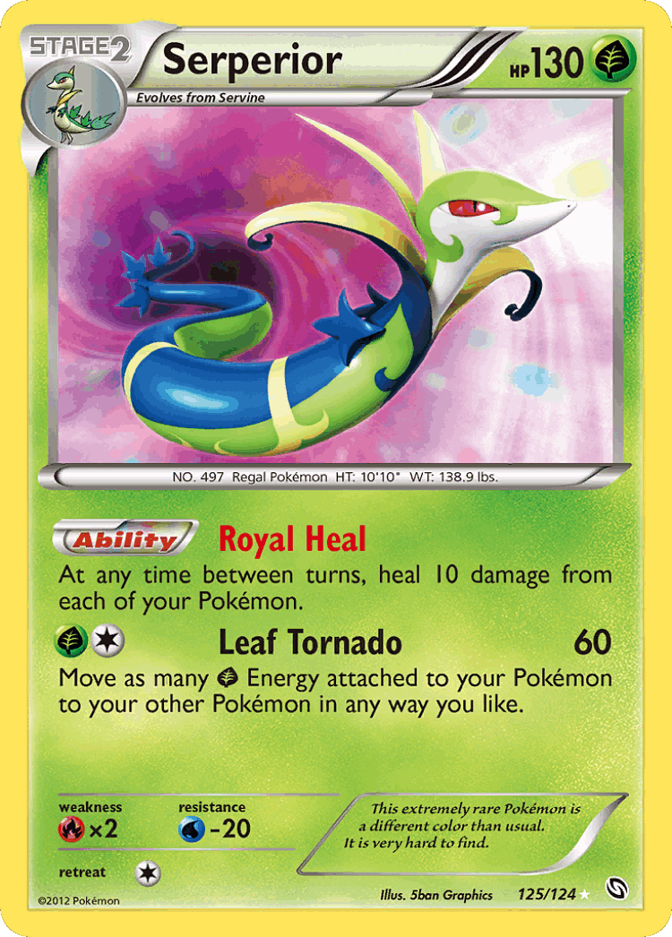 Serperior #125 from Dragons Exalted - Rare Secret - Illustrated by 5ban Graphics