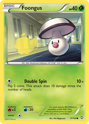 Foongus Pokémon TCG card art
