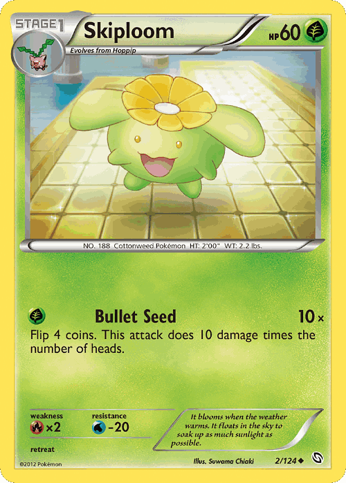 Skiploom Pokémon TCG card art
