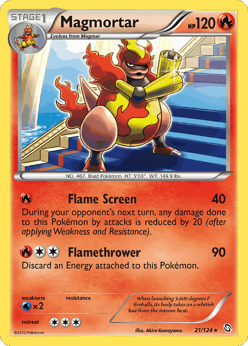 Magmortar Pokémon TCG card art
