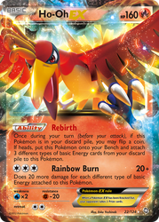 Ho-Oh-EX Pokémon TCG card art