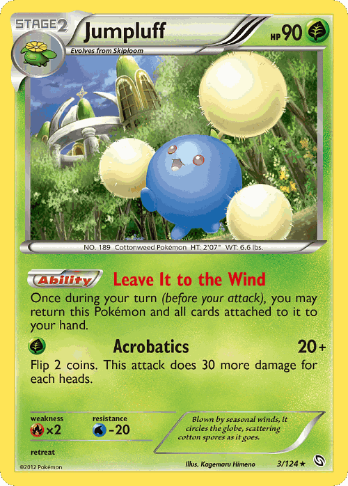 Jumpluff Pokémon TCG card art