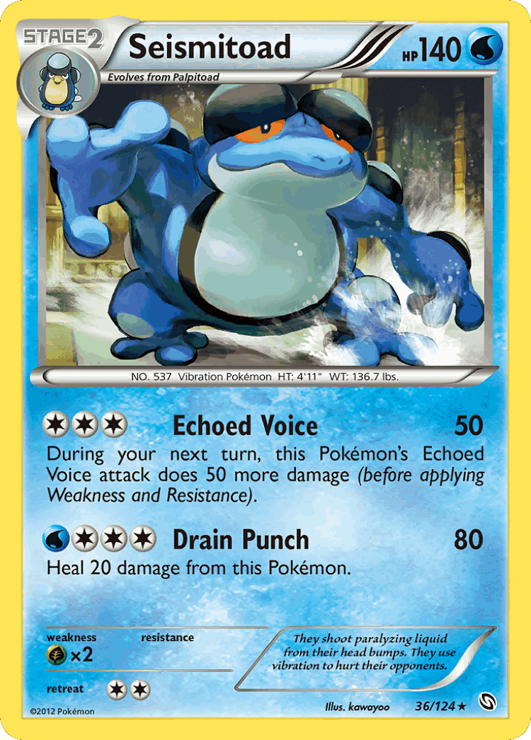 Seismitoad #36 from Dragons Exalted - Rare - Illustrated by kawayoo