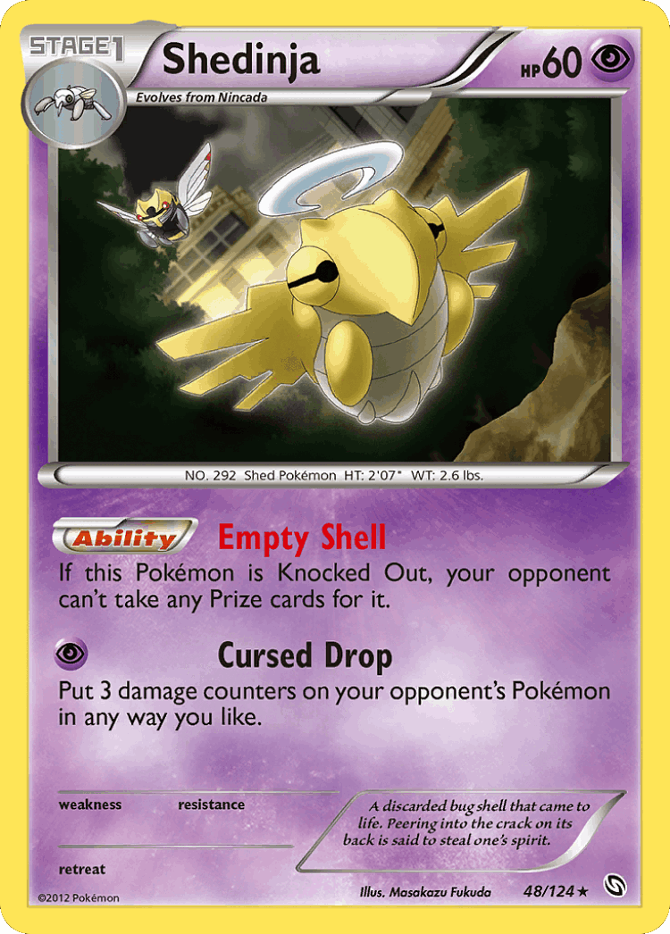 Shedinja #48 from Dragons Exalted - Rare - Illustrated by Masakazu Fukuda