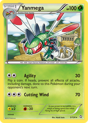 Yanmega Pokémon TCG card art