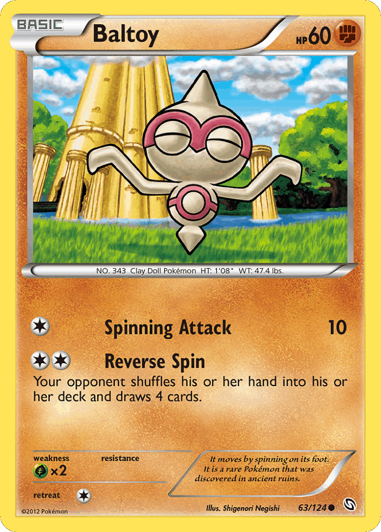 Baltoy #63 from Dragons Exalted - Common - Illustrated by Shigenori Negishi