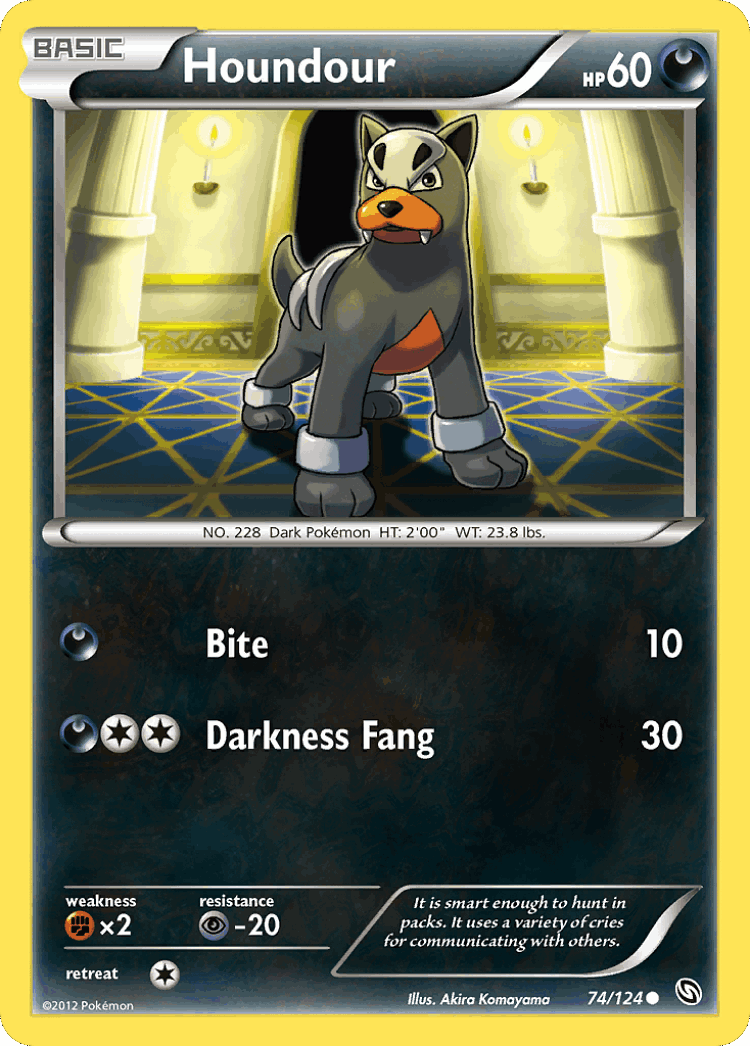 Houndour #74 from Dragons Exalted - Common - Illustrated by Akira Komayama