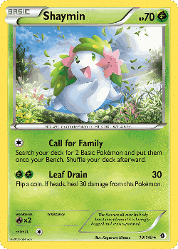 Shaymin Pokémon TCG card art