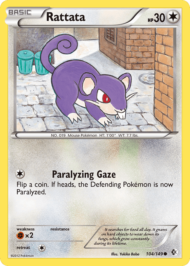 Rattata #104 from Boundaries Crossed - Common - Illustrated by Yukiko Baba
