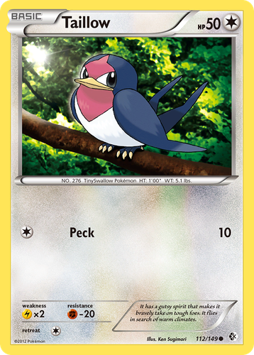 Taillow #112 from Boundaries Crossed - Common - Illustrated by Ken Sugimori