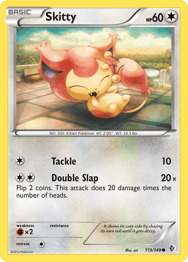 Skitty #113 from Boundaries Crossed - Common - Illustrated by sui