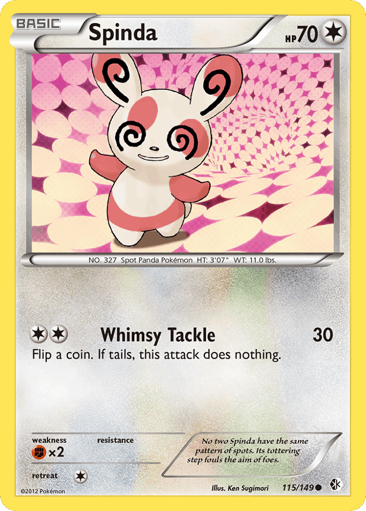 Spinda #115 from Boundaries Crossed - Common - Illustrated by Ken Sugimori