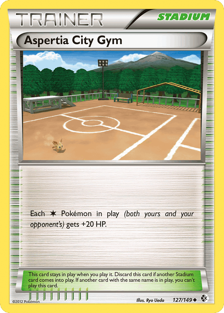 Aspertia City Gym #127 from Boundaries Crossed - Uncommon - Illustrated by Ryo Ueda