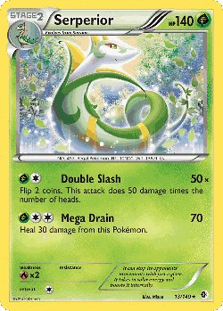 Serperior Pokémon TCG card art